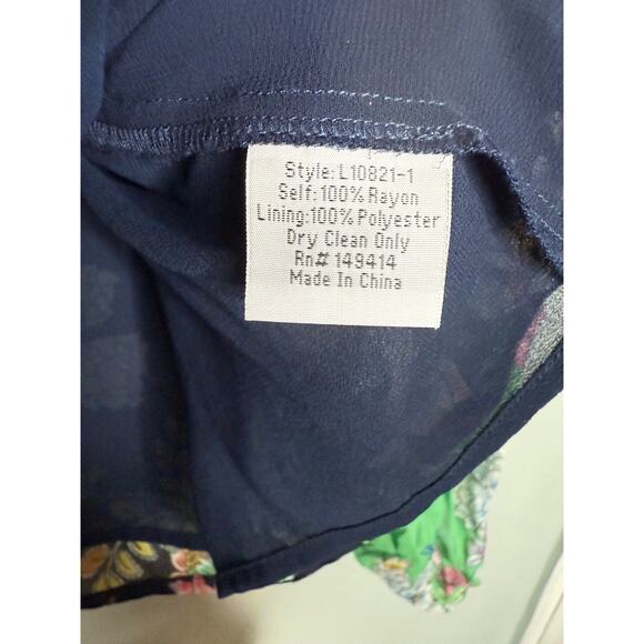 Johnny Was Jade Hortensia Mixed Floral Print Peasant Blouse - Picture 4 of 9